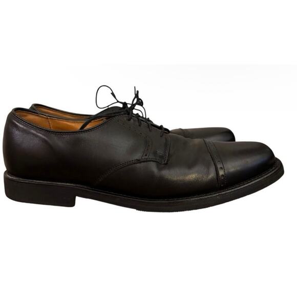 Allen Edmonds Perry Cap Oxford Dress Shoes Black Leather USA 